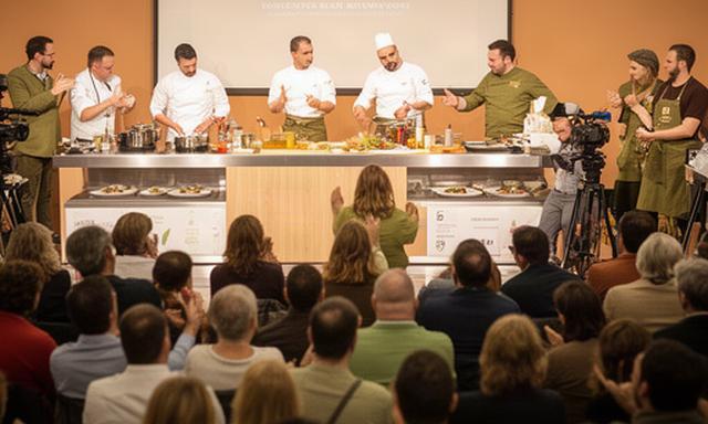 Cocineros y público durante una ponencia del Congreso de Gastronomía Rural